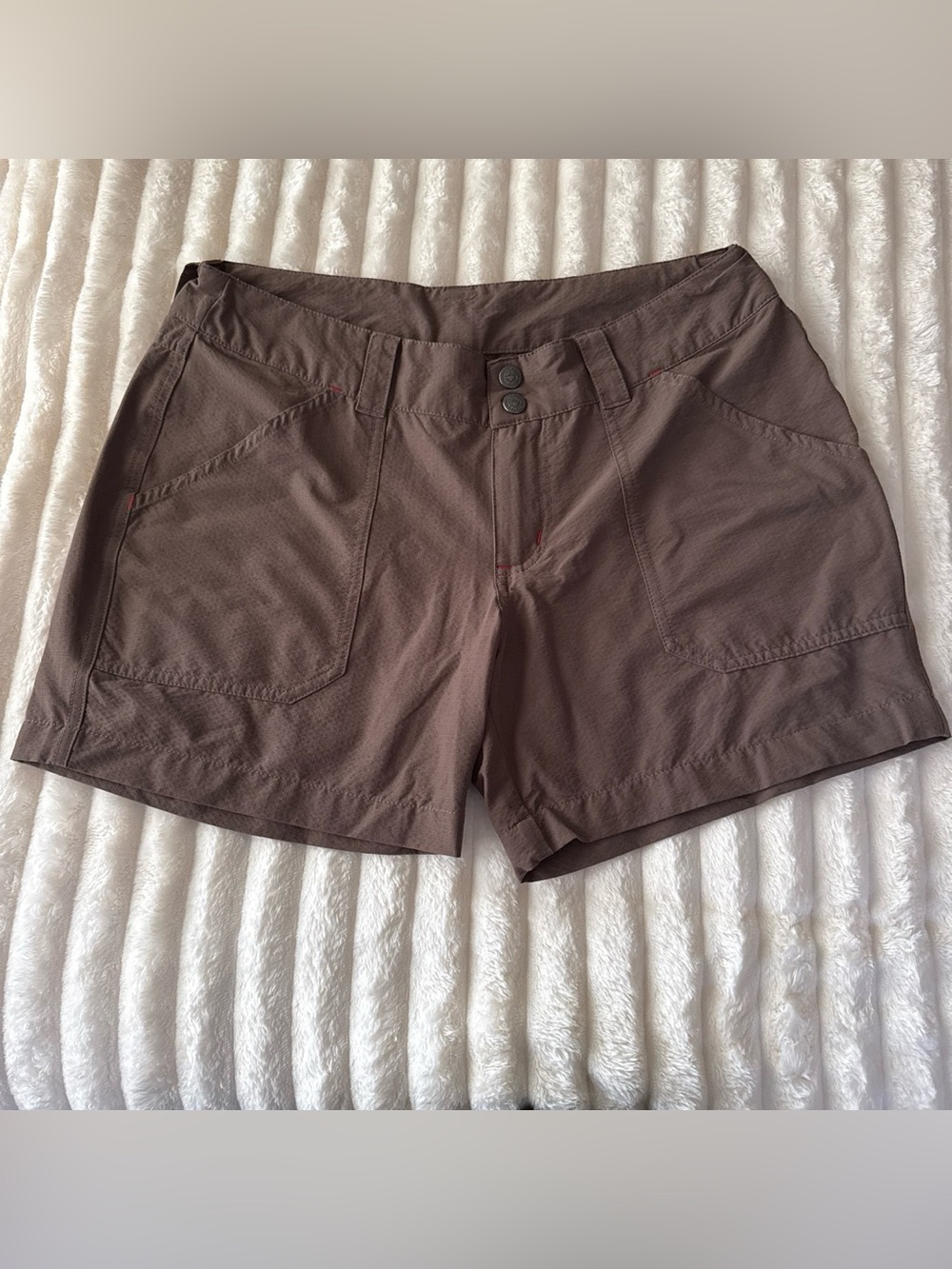 Patagonia Women’s Brown Performance Hiking Shorts Size 6 Nylon Stretch Outdoor